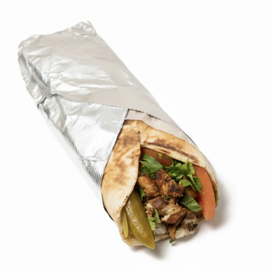 Chicken Shawarma Wrap — Pita Sandwiches